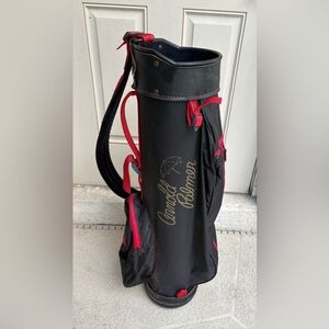 Vintage Black/Red Arnold Palmer Golf Bag